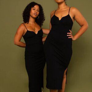 Manners London Saffi dress in Black - Size XL